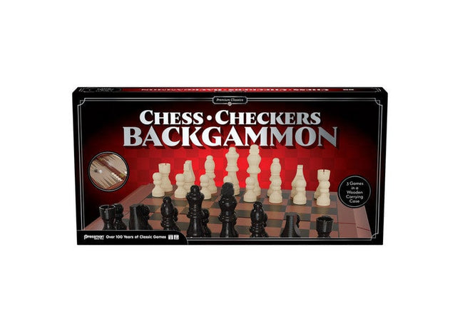 Gamers Guild AZ Pressman Toy Pressman Premium Classics: Chess/Checkers/Backgammon (Pre-Order) ACD Distribution