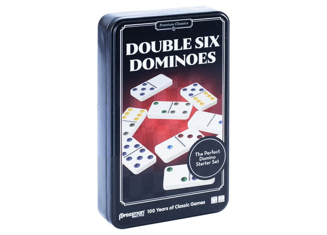 Gamers Guild AZ Pressman Toy Pressman Premium Classics: Double 6 Dominoes (Pre-Order) ACD Distribution