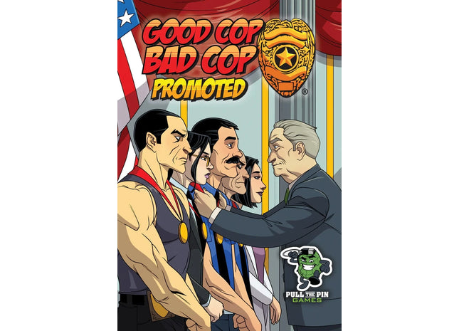 Gamers Guild AZ Pull The Pin Games Good Cop Bad Cop: Promoted Expansion (Pre-Order) Quartermaster Direct