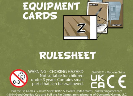 Gamers Guild AZ Pull The Pin Games Good Cop Bad Cop: Zombies Expansion (Pre-Order) Quartermaster Direct