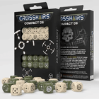 Gamers Guild AZ Q-Workshop Crosshairs Compact D6 Dice: Beige And Olive - Black Friday GTS