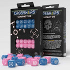 Gamers Guild AZ Q-Workshop Crosshairs Compact D6 Dice: Blue And Pink - Black Friday GTS