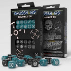 Gamers Guild AZ Q-Workshop Crosshairs Compact D6 Dice: Stormy And Black - Black Friday GTS