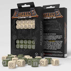 Gamers Guild AZ Q-Workshop Fortress Compact D6 Dice: Beige And Olive - Black Friday GTS