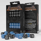 Gamers Guild AZ Q-Workshop Fortress Compact D6 Dice: Black And Blue - Black Friday GTS
