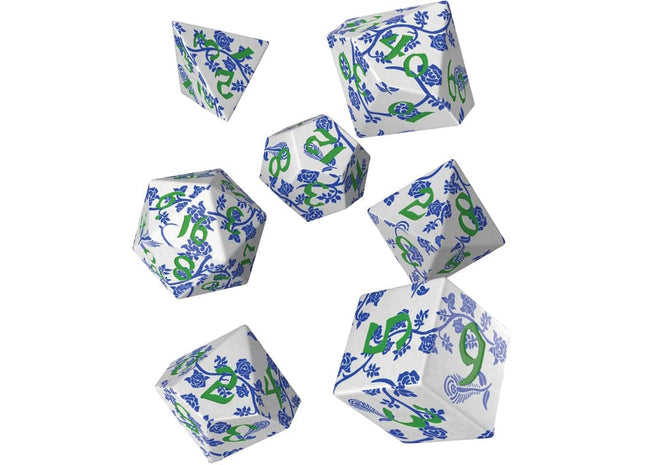Gamers Guild AZ Q-Workshop Full Art Dice Set: Porcelain AGD