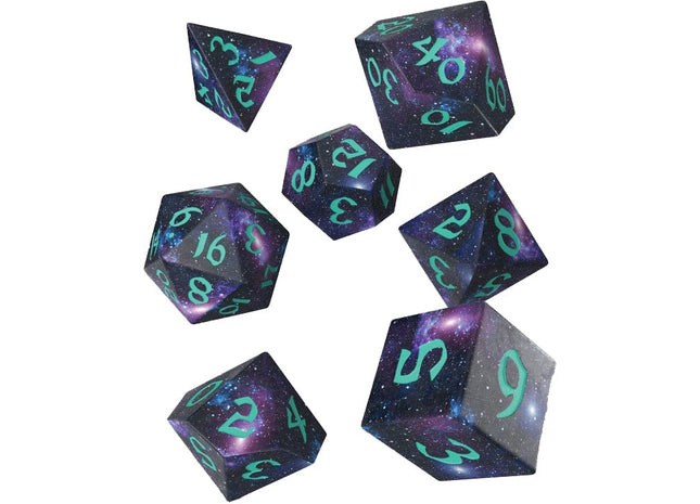 Gamers Guild AZ Q-Workshop Full Art Dice Set: Stardust Nebula AGD