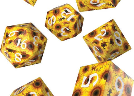 Gamers Guild AZ Q-Workshop Full Art Dice Set: Sunflower AGD