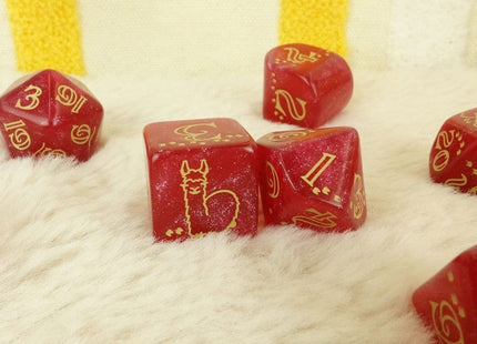 Gamers Guild AZ Q-Workshop Llama Dice Set: Puffy (Pre-Order) GTS