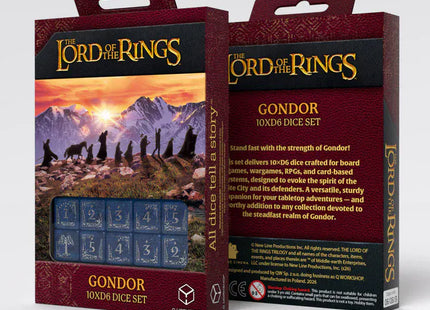 Gamers Guild AZ Q-Workshop The Lord Of The Rings: Gondor 10xD6 Dice Set (Pre-Order) AGD