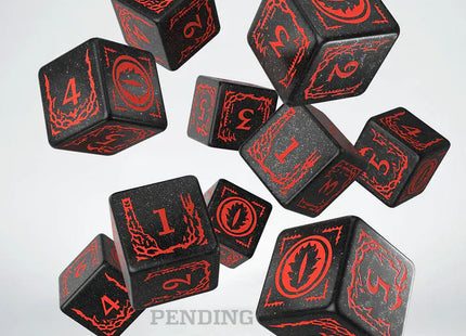 Gamers Guild AZ Q-Workshop The Lord Of The Rings: Mordor 10xD6 Dice Set (Pre-Order) AGD