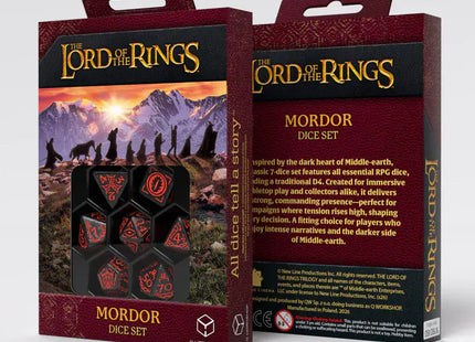 Gamers Guild AZ Q-Workshop The Lord Of The Rings: Mordor Dice Set (Pre-Order) AGD