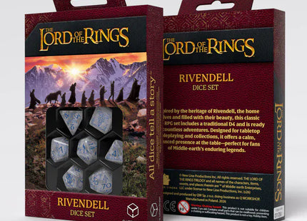 Gamers Guild AZ Q-Workshop The Lord Of The Rings: Rivendell Dice Set - Stone (Pre-Order) AGD