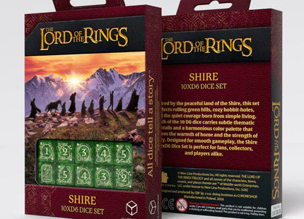 Gamers Guild AZ Q-Workshop The Lord Of The Rings: Shire 10xD6 Dice Set (Pre-Order) AGD
