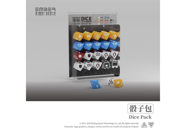 Gamers Guild AZ Queti EMBER: Obsidian Protocol Dice Pack (Pre-Order) Obsidian Protocol