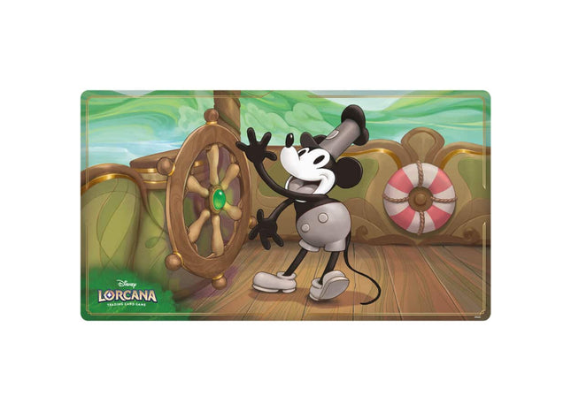 Gamers Guild AZ Ravensburger Lorcana TCG: Playmat - Mickey Mouse (Steamboat Pilot) (Pre-Order) GTS