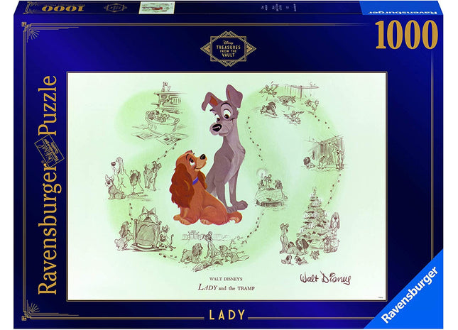 Gamers Guild AZ Ravensburger Ravensburger: 1000 PCS Puzzle - Disney Vault: Lady Gamers Guild AZ