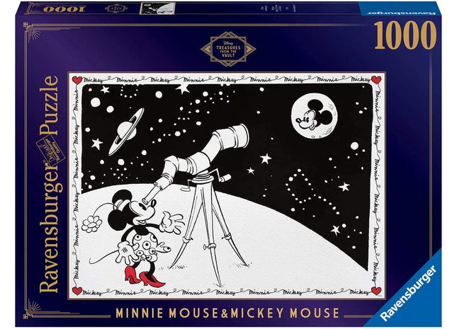 Gamers Guild AZ Ravensburger Ravensburger: 1000 PCS Puzzle - Disney Vault: Minnie & Mickey Sweethearts Gamers Guild AZ