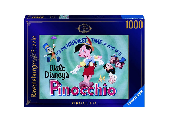 Gamers Guild AZ Ravensburger Ravensburger: 1000 PCS Puzzle - Disney Vault: Pinocchio Discontinue