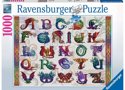 Gamers Guild AZ Ravensburger Ravensburger: 1000 PCS Puzzle - Dragon Alphabet Gamers Guild AZ