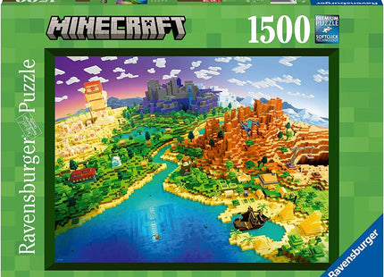 Gamers Guild AZ Ravensburger Ravensburger: 1500 PCS Puzzle - World of Minecraft Gamers Guild AZ