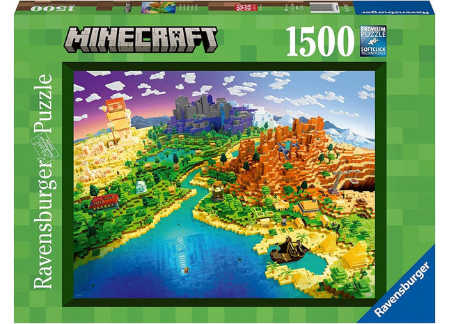 Gamers Guild AZ Ravensburger Ravensburger: 1500 PCS Puzzle - World of Minecraft Gamers Guild AZ