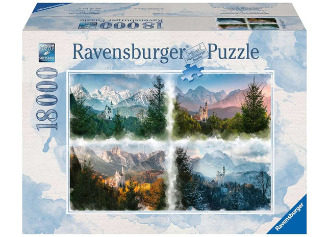 Gamers Guild AZ Ravensburger Ravensburger: 18000 PCS Puzzle - Castle through the seasons Gamers Guild AZ