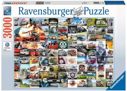 Gamers Guild AZ Ravensburger Ravensburger: 3000 PCS Puzzle - 99 VW Camper Van Moments Gamers Guild AZ