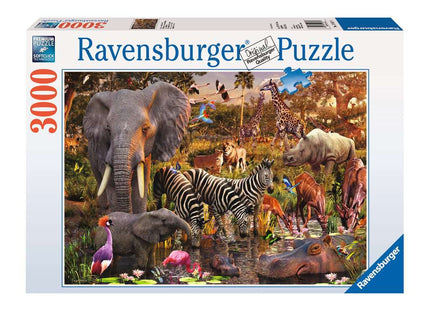 Gamers Guild AZ Ravensburger Ravensburger: 3000 PCS Puzzle - African Animal World Gamers Guild AZ