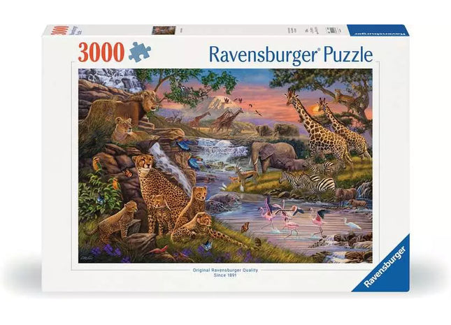 Gamers Guild AZ Ravensburger Ravensburger: 3000 PCS Puzzle - Animal Kingdom Discontinue