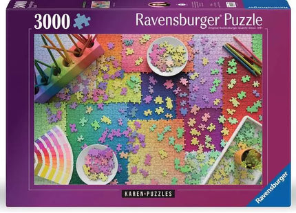 Gamers Guild AZ Ravensburger Ravensburger: 3000 PCS Puzzle - Puzzles on Puzzles Discontinue