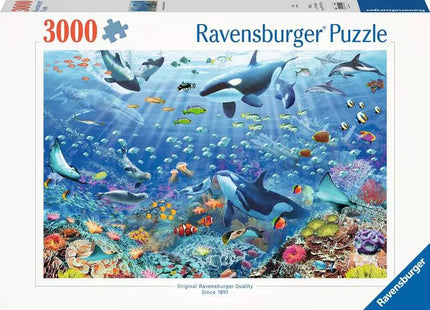 Gamers Guild AZ Ravensburger Ravensburger: 3000 PCS Puzzle - Underwater Discontinue