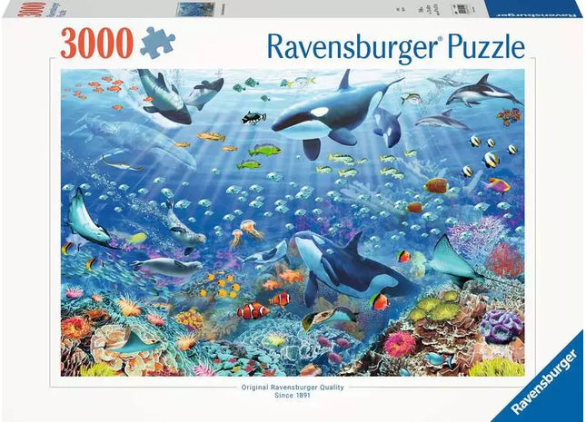 Gamers Guild AZ Ravensburger Ravensburger: 3000 PCS Puzzle - Underwater Discontinue