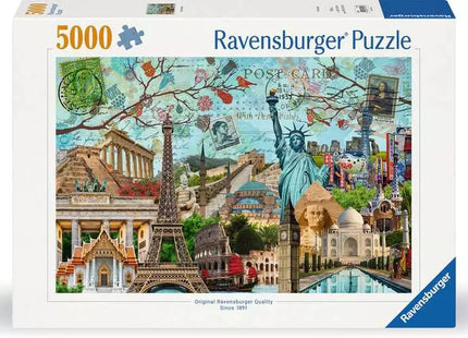 Gamers Guild AZ Ravensburger Ravensburger: 5000 PCS Puzzle - Big Cities Collage Discontinue