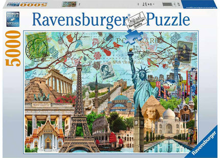 Gamers Guild AZ Ravensburger Ravensburger: 5000 PCS Puzzle - Big City Collage Gamers Guild AZ