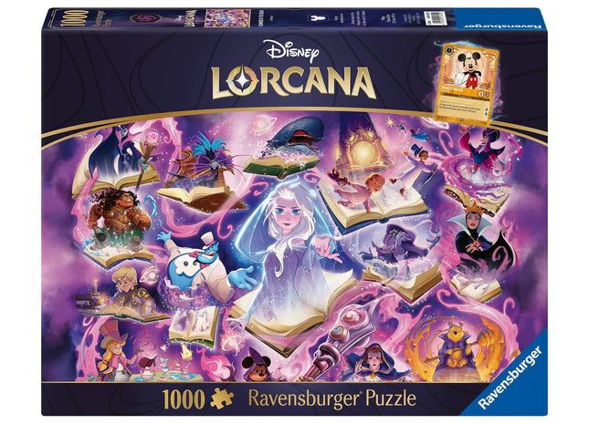 Gamers Guild AZ Ravensburger Ravensburger: Disney Lorcana: Glimmers Of The Realm Puzzle: Amethyst (1000pc) (Pre-Order) Southern Hobby