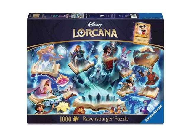 Gamers Guild AZ Ravensburger Ravensburger: Disney Lorcana: Glimmers Of The Realm Puzzle: Sapphire (1000pc) (Pre-Order) GTS