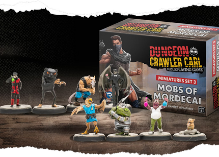 Gamers Guild AZ Renegade Game Studios Dungeon Crawler Carl RPG: Mobs of Mordecai Minis Set 3 (Pre-Order) Renegade Game Studios