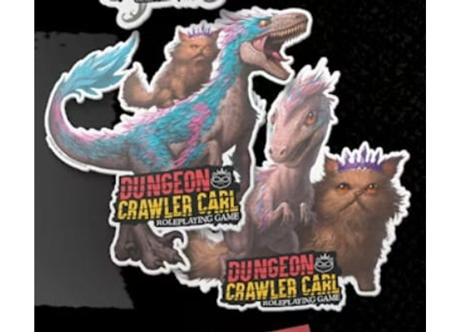 Gamers Guild AZ Renegade Game Studios Dungeon Crawler Carl RPG: Mongo & Princess Donut Sticker Bundle (Pre-Order) Renegade Game Studios