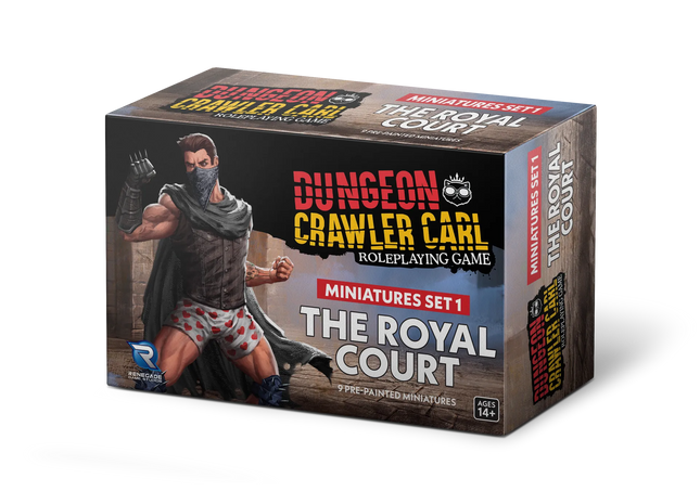 Gamers Guild AZ Renegade Game Studios Dungeon Crawler Carl RPG: The Royal Court Minis Set 1 (Pre-Order) Renegade Game Studios