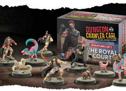Gamers Guild AZ Renegade Game Studios Dungeon Crawler Carl RPG: The Royal Court Minis Set 1 (Pre-Order) Renegade Game Studios