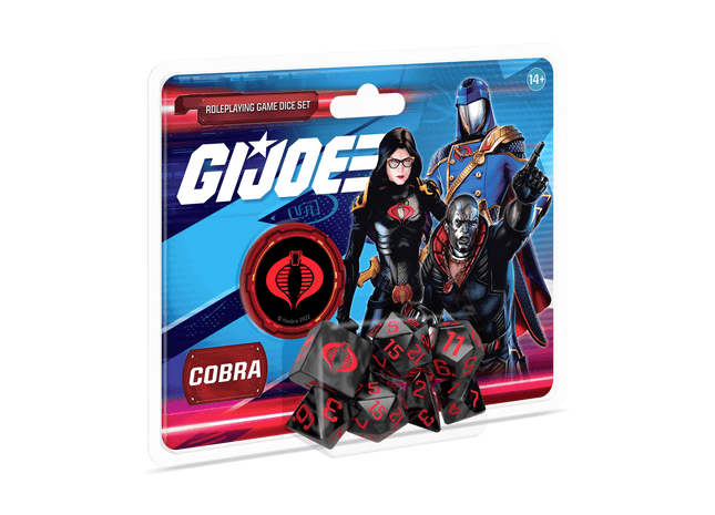 Gamers Guild AZ Renegade Game Studios G.I. JOE Roleplaying Game Cobra Dice Set Renegade Game Studios