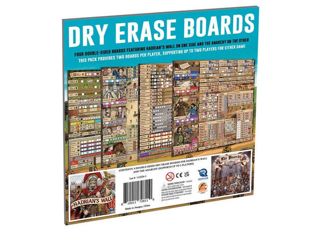 Gamers Guild AZ Renegade Game Studios Hadrian's Wall/The Anarchy Dry Erase Boards (Pre-Order) AGD