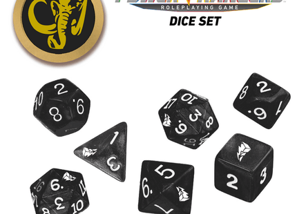 Gamers Guild AZ Renegade Game Studios Power Rangers Roleplaying Game Dice (Black) Renegade Game Studios