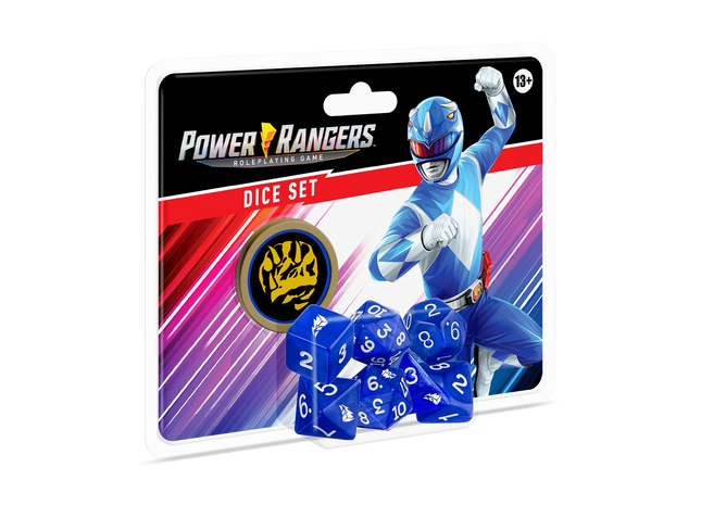 Gamers Guild AZ Renegade Game Studios Power Rangers Roleplaying Game Dice (Blue) Renegade Game Studios