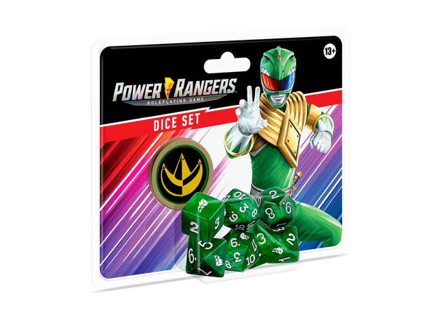 Gamers Guild AZ Renegade Game Studios Power Rangers Roleplaying Game Dice (Green) - Black Friday Renegade Game Studios