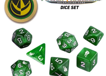Gamers Guild AZ Renegade Game Studios Power Rangers Roleplaying Game Dice (Green) Renegade Game Studios