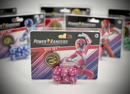 Gamers Guild AZ Renegade Game Studios Power Rangers Roleplaying Game Dice (Pink) Renegade Game Studios