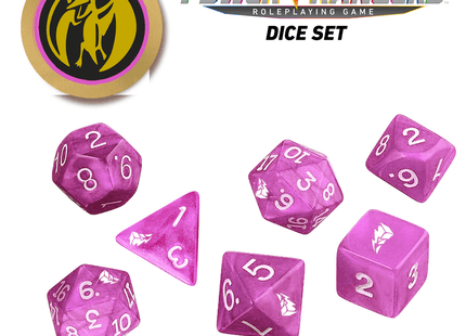Gamers Guild AZ Renegade Game Studios Power Rangers Roleplaying Game Dice (Pink) Renegade Game Studios
