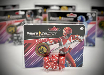 Gamers Guild AZ Renegade Game Studios Power Rangers Roleplaying Game Dice (Red) Renegade Game Studios